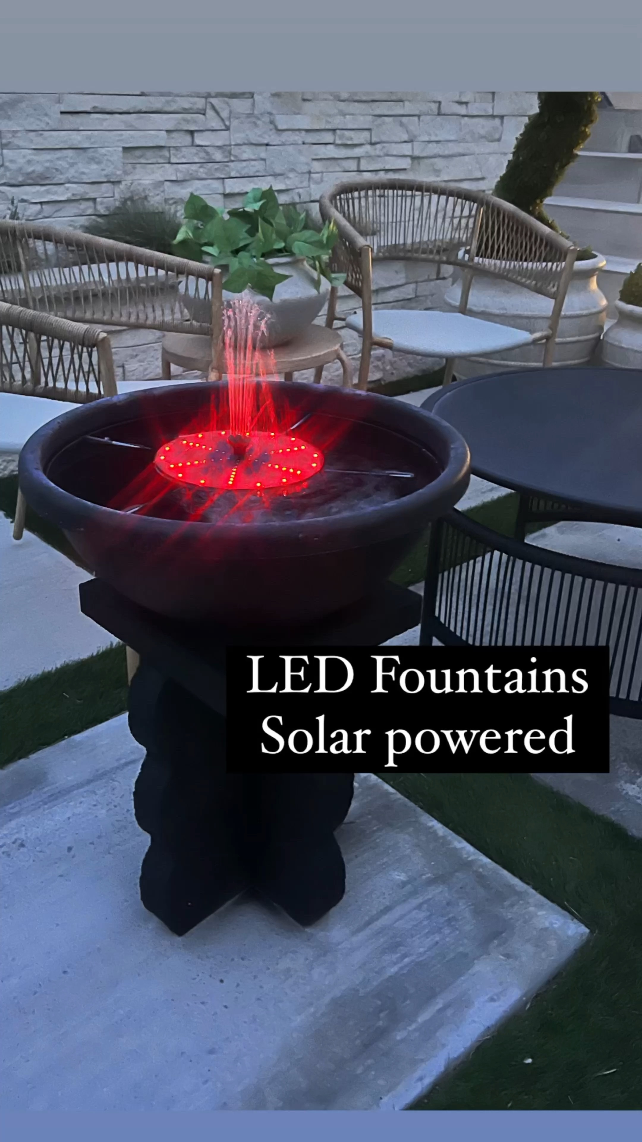 LED solar powered fountains.  Add ambiance your your garden and yard!

#LTKhome #LTKGiftGuide #LTKfindsunder50