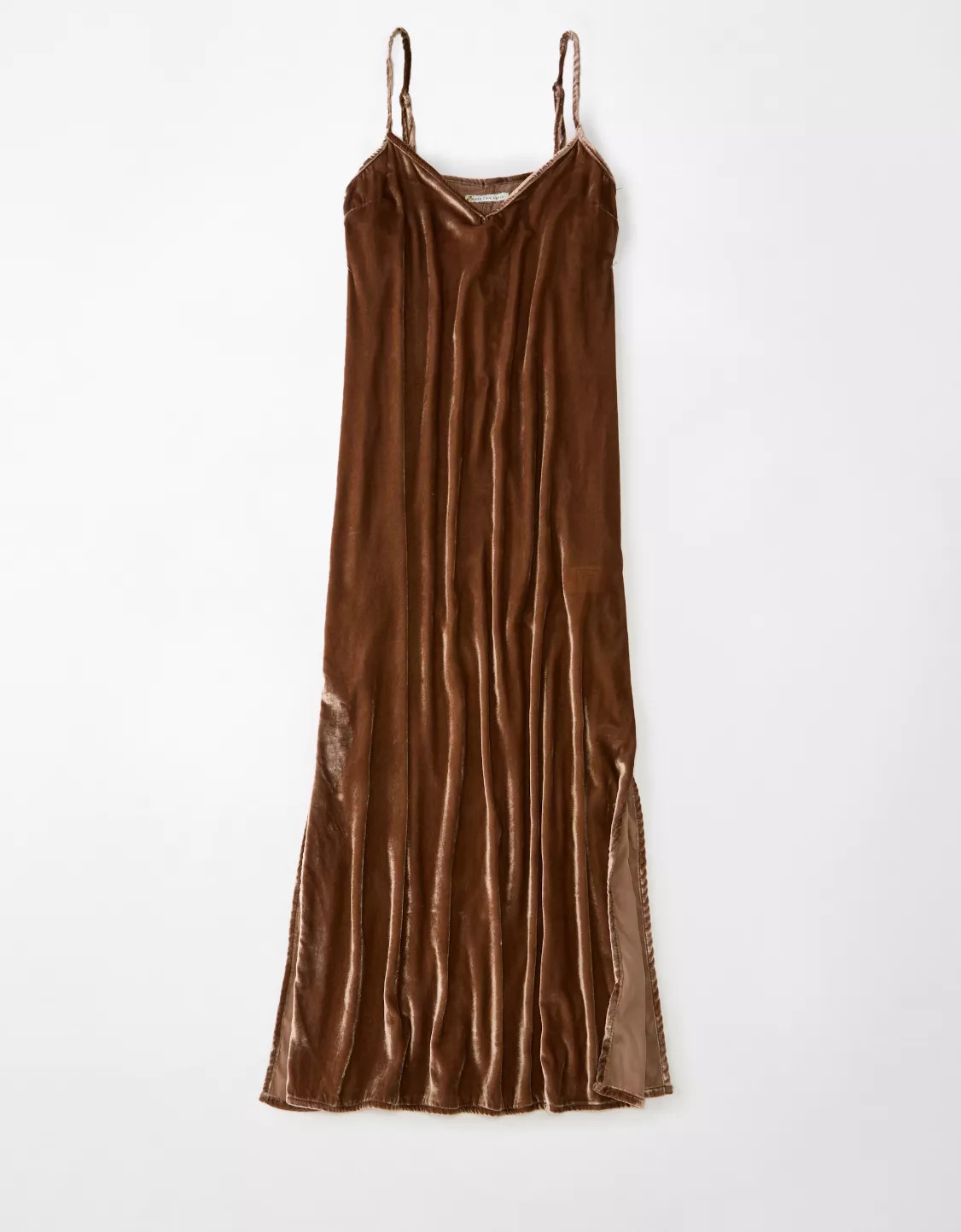 AE Velvet Slip Midi Dress | American Eagle Outfitters (US & CA)