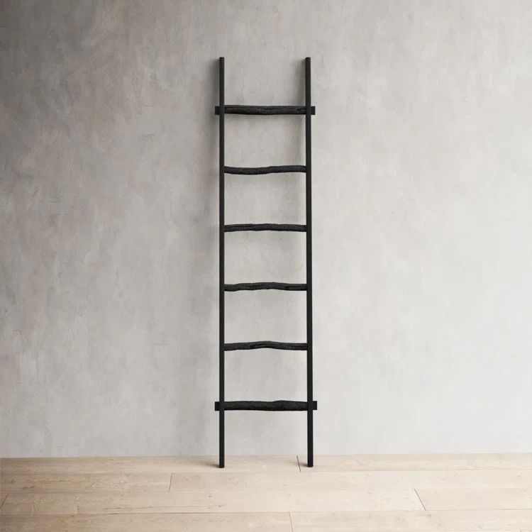 Decorative Tall Leaning Wood Blanket Ladder, For Living Room, Bedroom, Bathroom Decor, 19 L x 2 W... | Wayfair North America