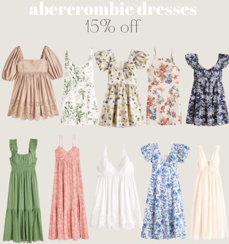 Abercrombie dresses 15% off! Such cute new ones 

#LTKSeasonal #LTKsalealert #LTKstyletip