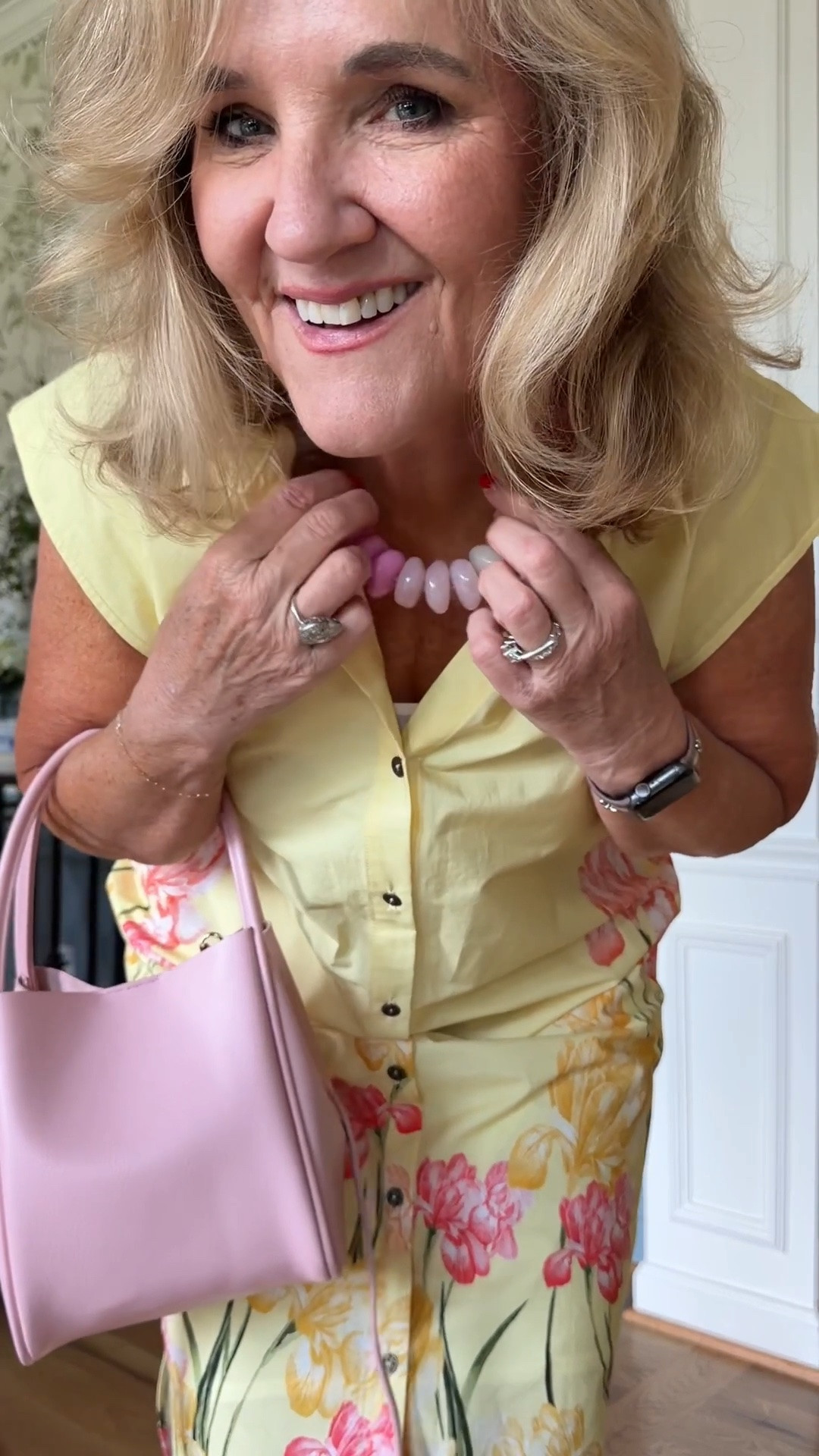 You can get this with 20% off when you spend $100+ at Anthropologie
 using code NANETTE20 🫶✨
The Chunky Rainbow Necklace adds that playful, feel good touch, perfect for elevating simple basics or layering with your everyday jewelry stack 🤍 Bold, fun, and easy to wear on repeat 💫
My promo code: NANETTE20 

 #LTKootd #LTKOver40 #LTKSaleAlert