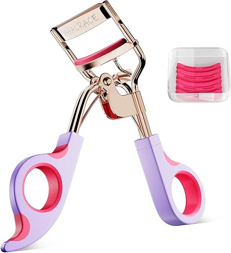 Eye Lash Curler with 6 Replacement Pads, Whalrace Eyelash Curlers Superior Curling Effect, Beauti... | Amazon (US)