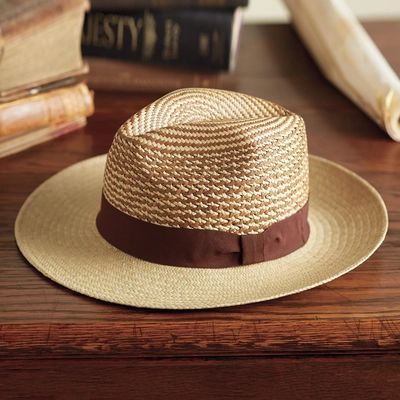 Men's Ecuadorian Straw Panama Hat with Ribbon Trim | NOVICA