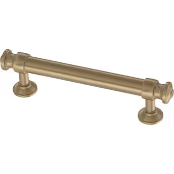 allen + roth Bryn 3-3/4-in , 96mm Center to Center Champagne Bronze Cylindrical Bar Drawer Pull | Lowe's