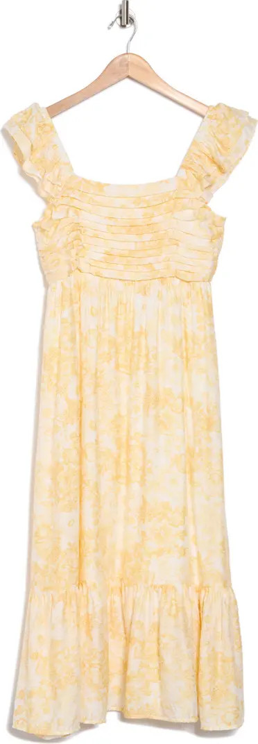 Blu Pepper Floral Pleated Midi Dress | Nordstromrack | Nordstrom Rack