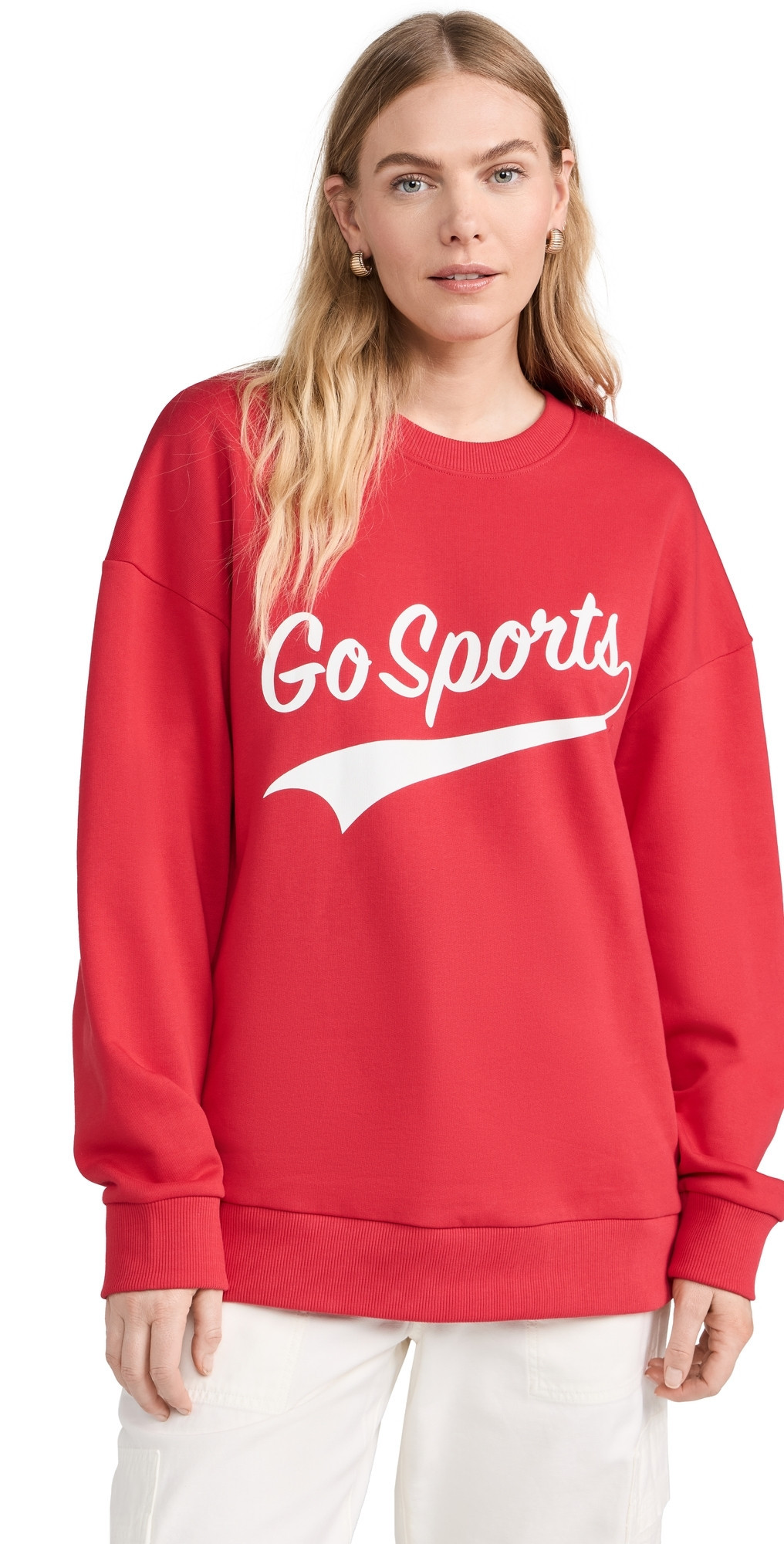 Favorite Daughter Go Sports Sweatshirt Red L | Shopbop