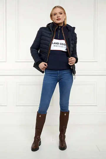Sporting Heritage Zip Henley (Ink Navy) | Holland Cooper