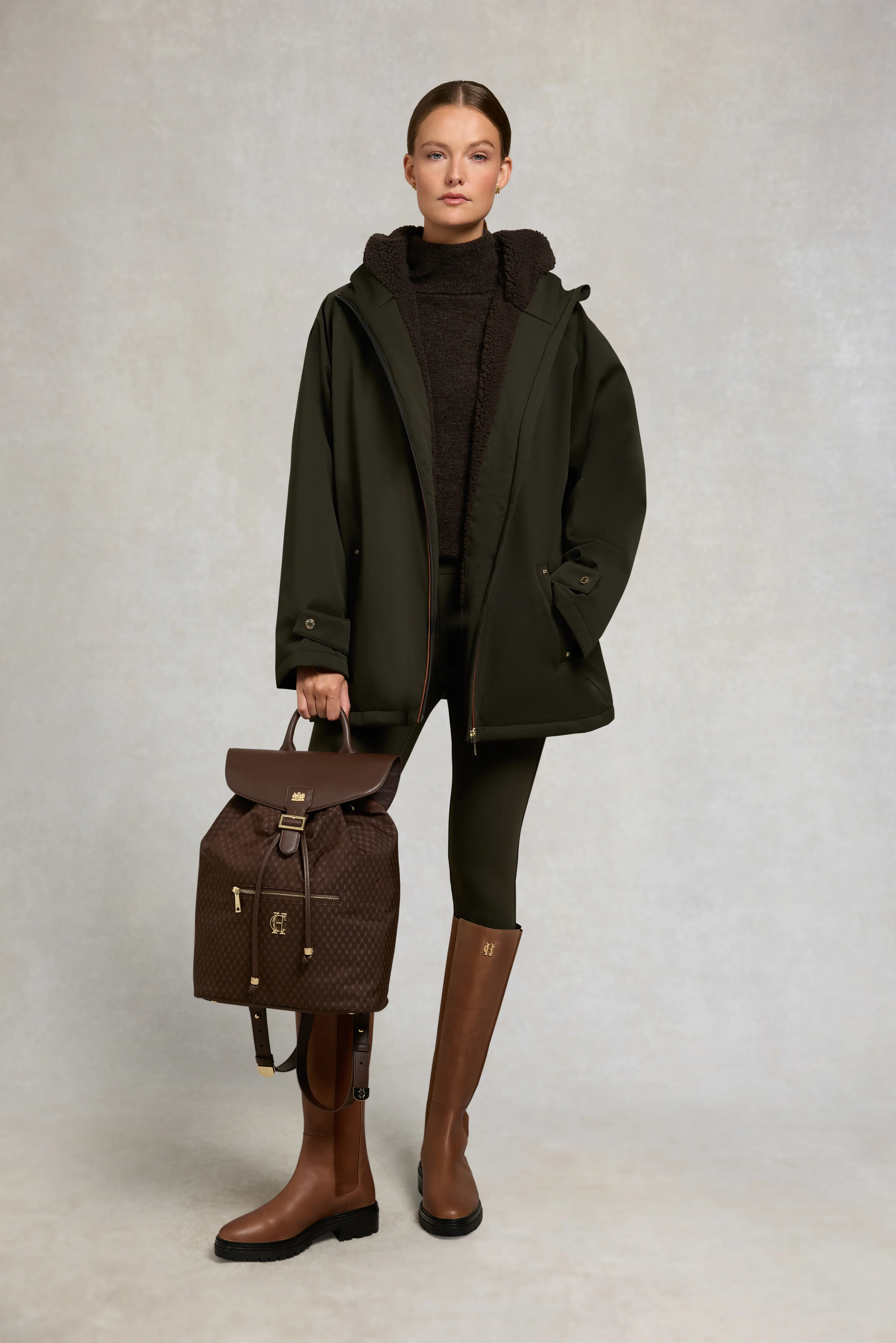 Contour Legging (Dark Olive) | Holland Cooper