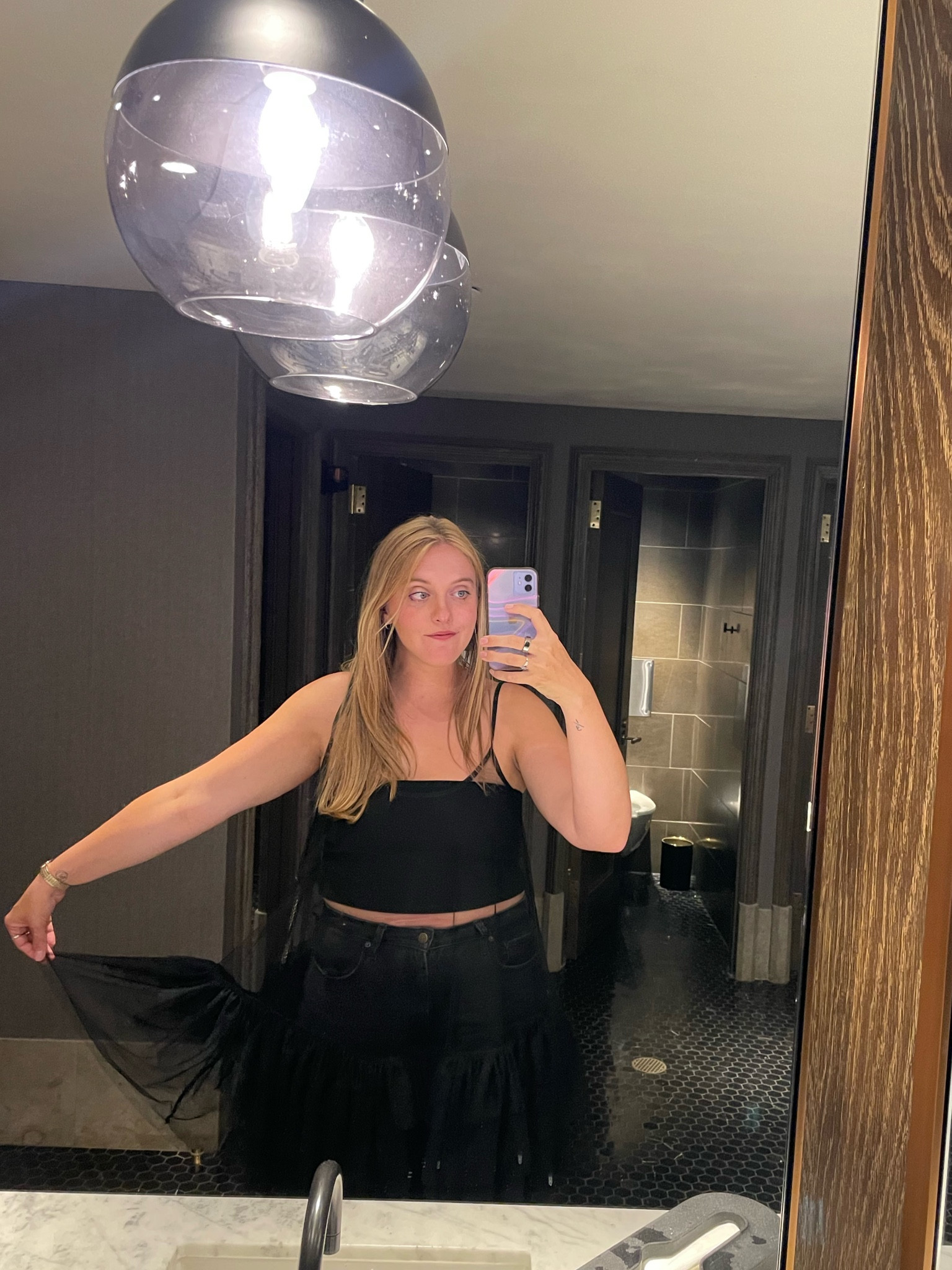 I love any excuse to wear this black tulle layer 🖤🖤🖤 I’m like a goth ballerina 🩰

#LTKstyletip #LTKunder100 #LTKmidsize