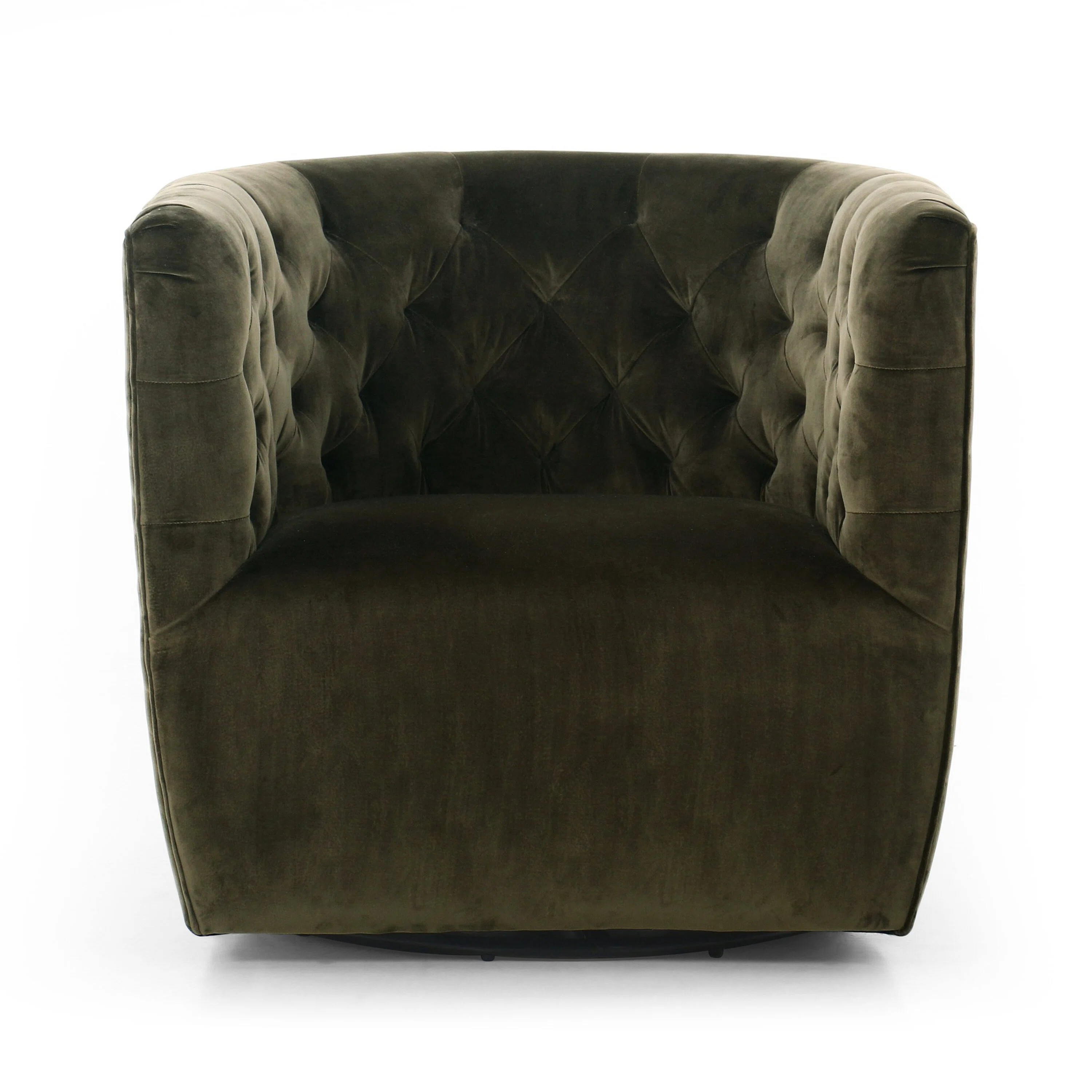 Bari 33" W Tufted Swivel Barrel Chair | Joss & Main