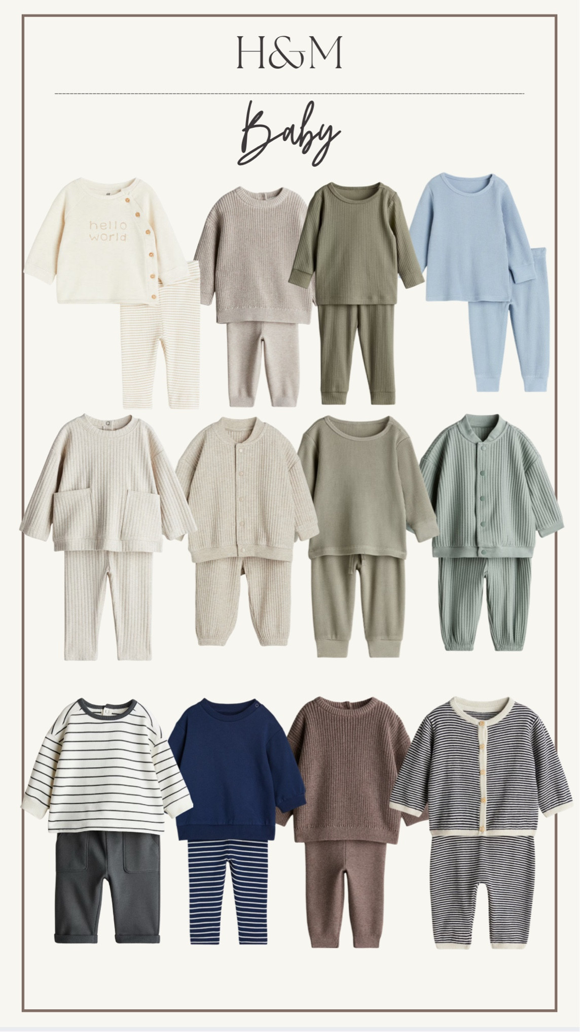Loving these basic/neutrals from H&M for the fall and winter season! 

#babygift #baby #gift #showergift #babyshower 

#LTKBaby #LTKFindsUnder50 #LTKBump