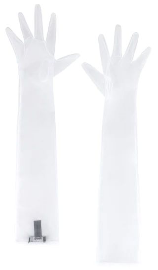 Tulle Gloves in Blanc | Revolve Clothing (Global)