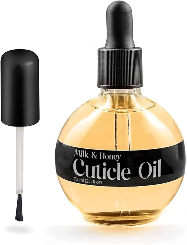 C CARE Milk And Honey Cuticle Oil - Extra Large 2.5 oz bottle - Moisturizes and Strengthens Nails... | Amazon (US)