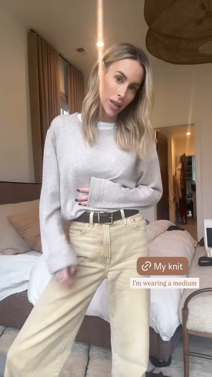 i love this knit from reformation! so soft & cozy and perfect for layering 🫶🏼

#LTKStyleTip #LTKWatchNow