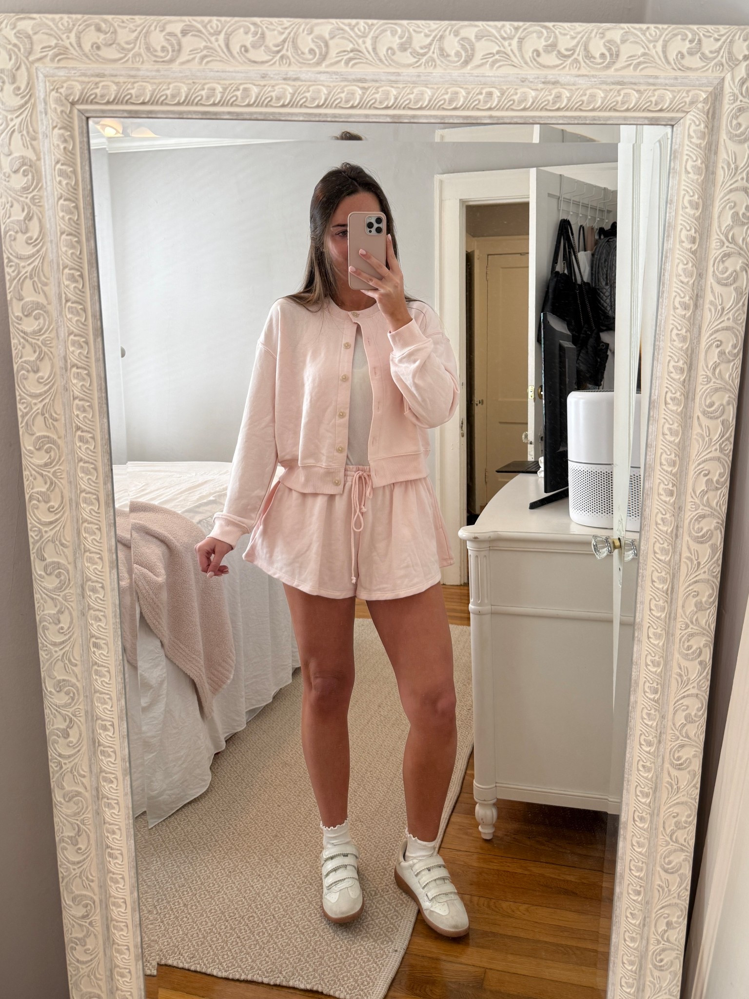 Cutest cardigan set to dress up and down for spring! Available in pink and blue! 

#LTKFindsUnder50 #LTKSaleAlert #LTKSeasonal