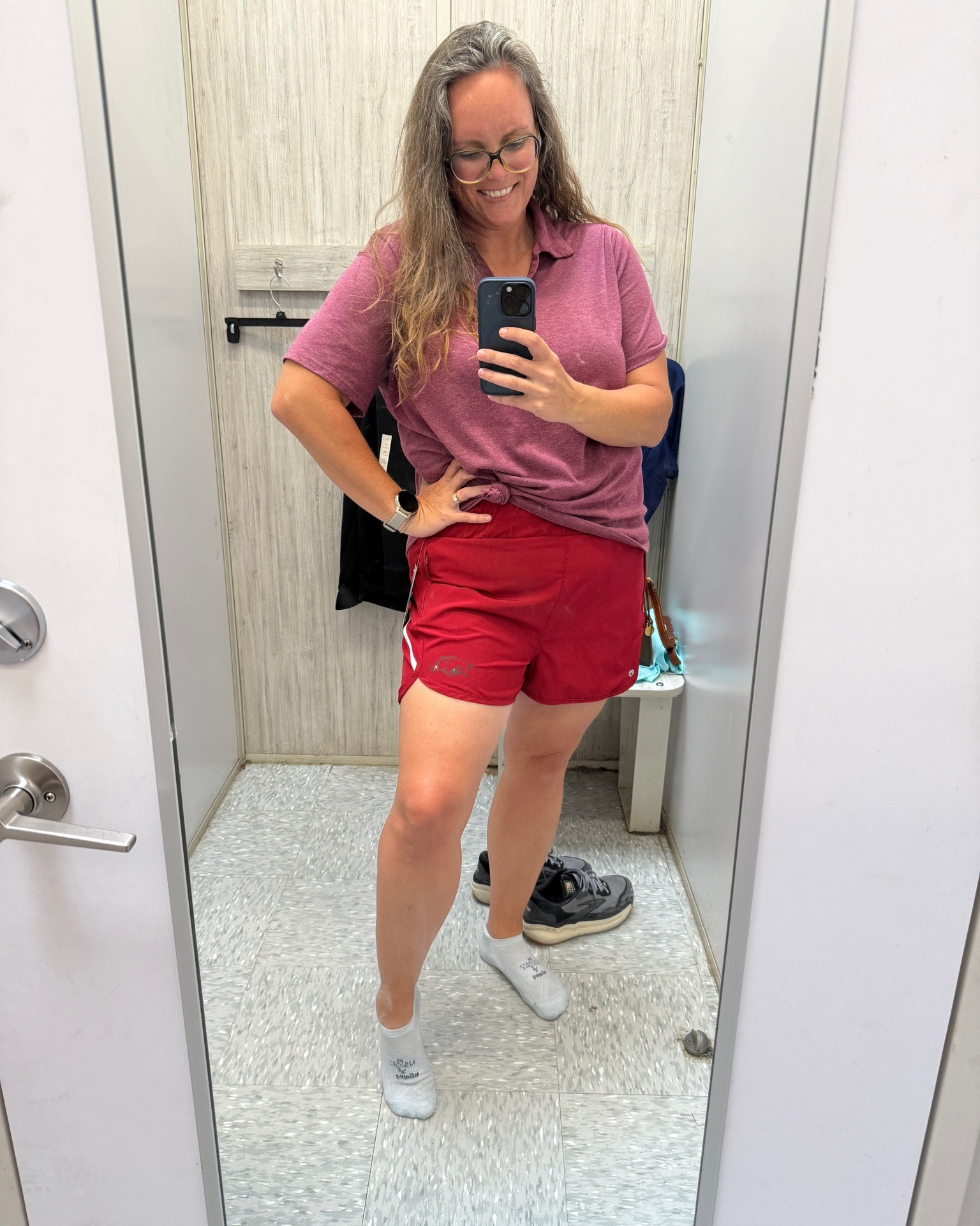 Had 15 minutes to shop for some shorts to wear to my sons tennis tournament, between drop off and pick up for my kids various activities. The collared shirt is my go to daily shirt (Amazon), the leggings are the best (Freely brand from Academy), and the CUTE Arkansa Razorback shirts are from Rallyhouse (found at Academy).

#LTKOver40 #LTKMidsize