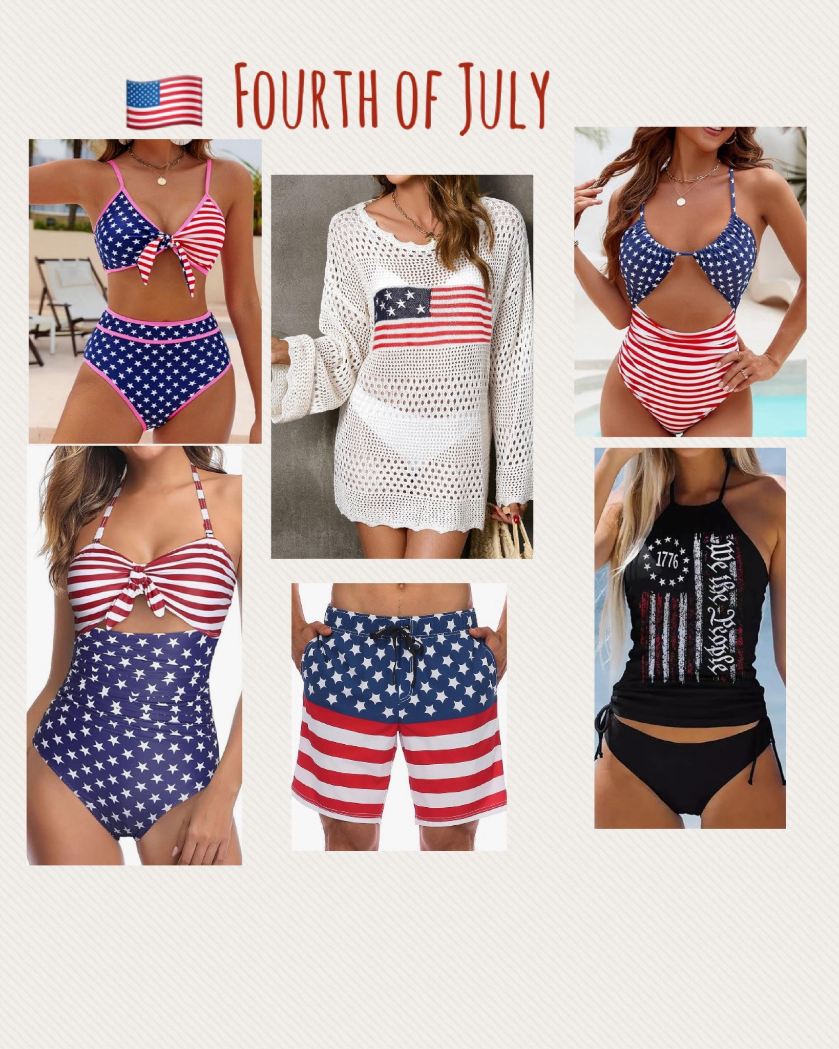 Fourth of July, swimsuit, vacation, beach, pool , flag swim trunks, swim, swimwear 

#LTKSwim