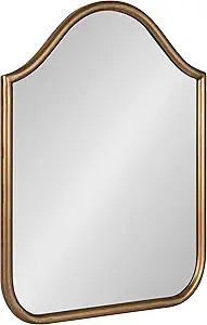 Kate and Laurel Fellows Traditional Scalloped Arched Wall Mirror, 18 x 24, Gold, Decorative Vinta... | Amazon (US)
