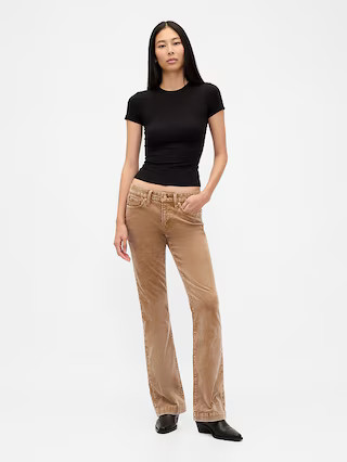 Low Rise Corduroy Long & Lean Pants | Gap (US)