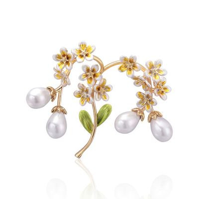 KABOER New Simple Fashion Brooch Retro Palace Twig Alloy Pearl Brooch | Walmart (US)