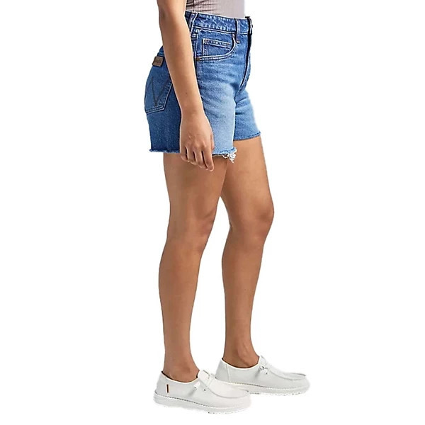 Women's Wrangler Retro Bailey High Rise Cut-Off Jean Shorts 27 Samantha | Scheels