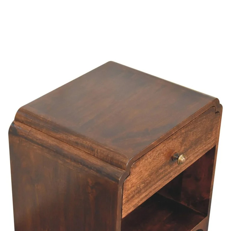Artisan Furniture Solid Wood California Walnut Newton Bedside with one drawer and one slot | Walmart (US)