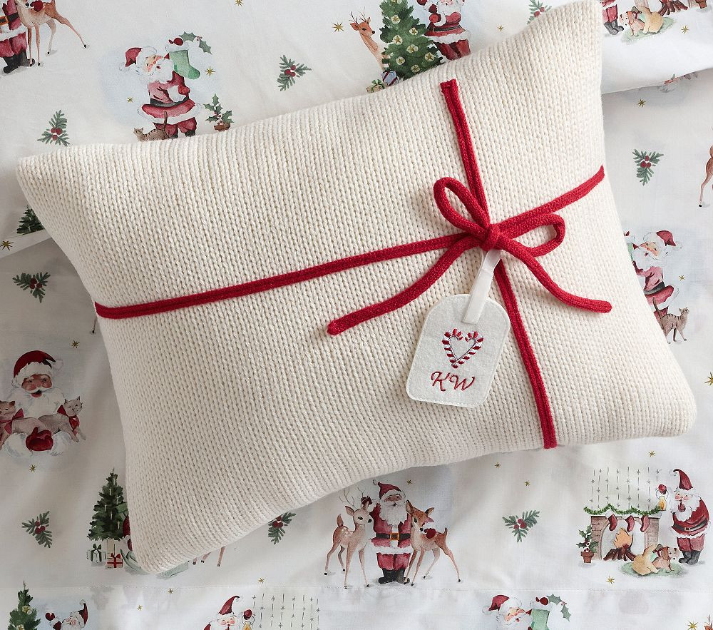 Present Knit Pillow | Pottery Barn Kids