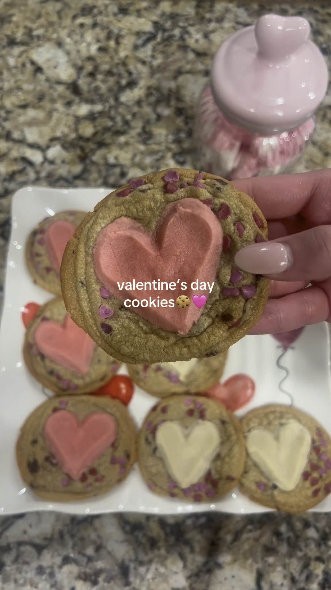 valentine’s day cookies valentine’s day valentine’s day heart shaped cookies heart jar little pink heart jar cute valentine’s day decor valentine’s day pink heart jar candy heart jar glass jars with ceramic heart lid heart jars 

#LTKHome #LTKSeasonal