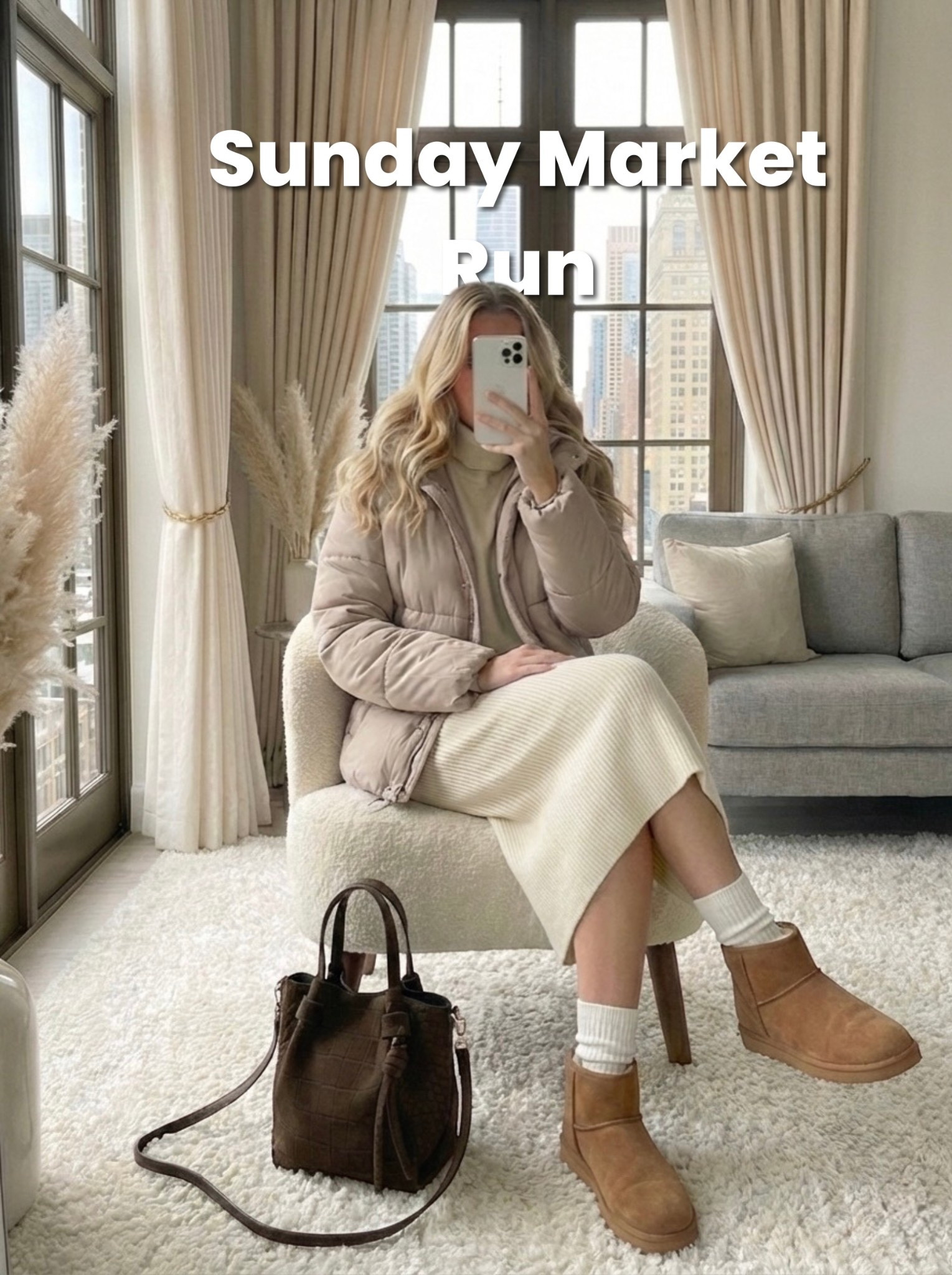 ✨ Cozy Sunday Market Run ✨
The perfect soft + neutral weekend outfit — easy layers, warm textures, and comfy boots for a relaxed errands day. A puffer, ribbed knit dress, and mini shearling-inspired details keep things effortless while still feeling put-together.

• Soft puff jacket for extra warmth
• Ribbed midi dress for a cozy, feminine base
• Neutral mini bag to keep the look elevated
• Comfy ankle boots for a casual winter finish

🤍 Simple, neutral, cozy — an ideal Sunday uniform.

#LTKootd #LTKgrwm #LTKSeasonal
