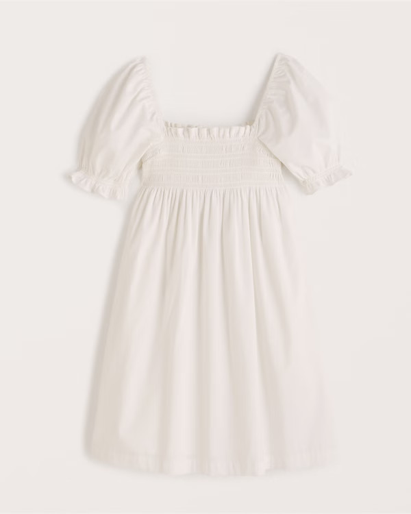 Women's Smocked Babydoll Mini Dress | Women's Dresses & Jumpsuits | Abercrombie.com | Abercrombie & Fitch (US)