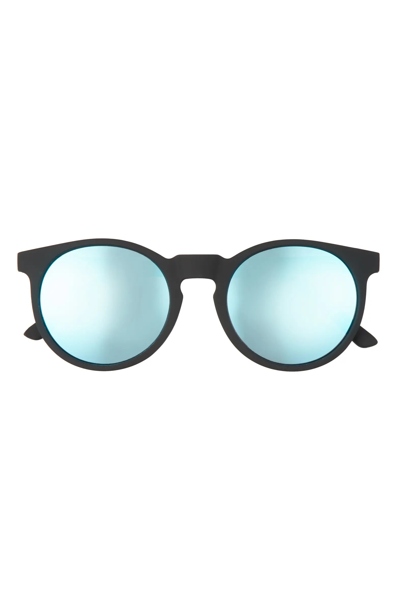 GOODR Midnight Ramble at Circle Bar 49mm Mirrored Polarized Round Sunglasses | Nordstrom | Nordstrom