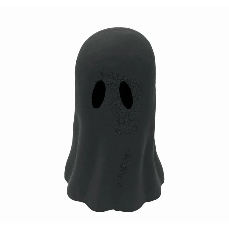 Halloween  Paper Mache Ghost Tabletop Decoration, Resin  Ghost Tabletop Decoration, Black, 3.94" ... | Walmart (US)