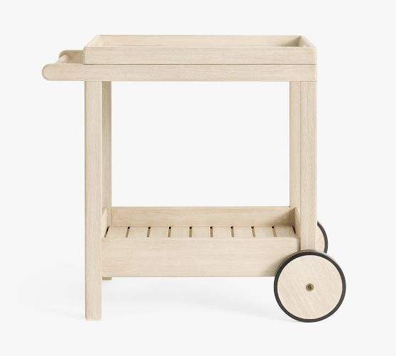Saratoga Outdoor Rolling Bar Cart (35") | Pottery Barn (US)