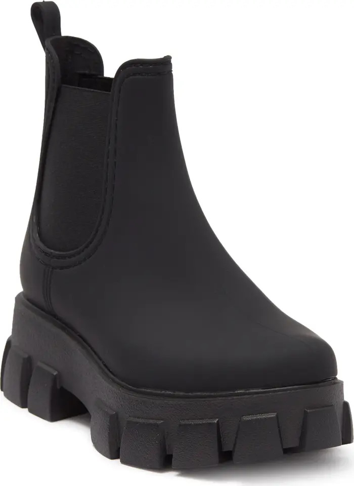 Platform Lug Sole Chelsea Rain Boot | Nordstrom Rack