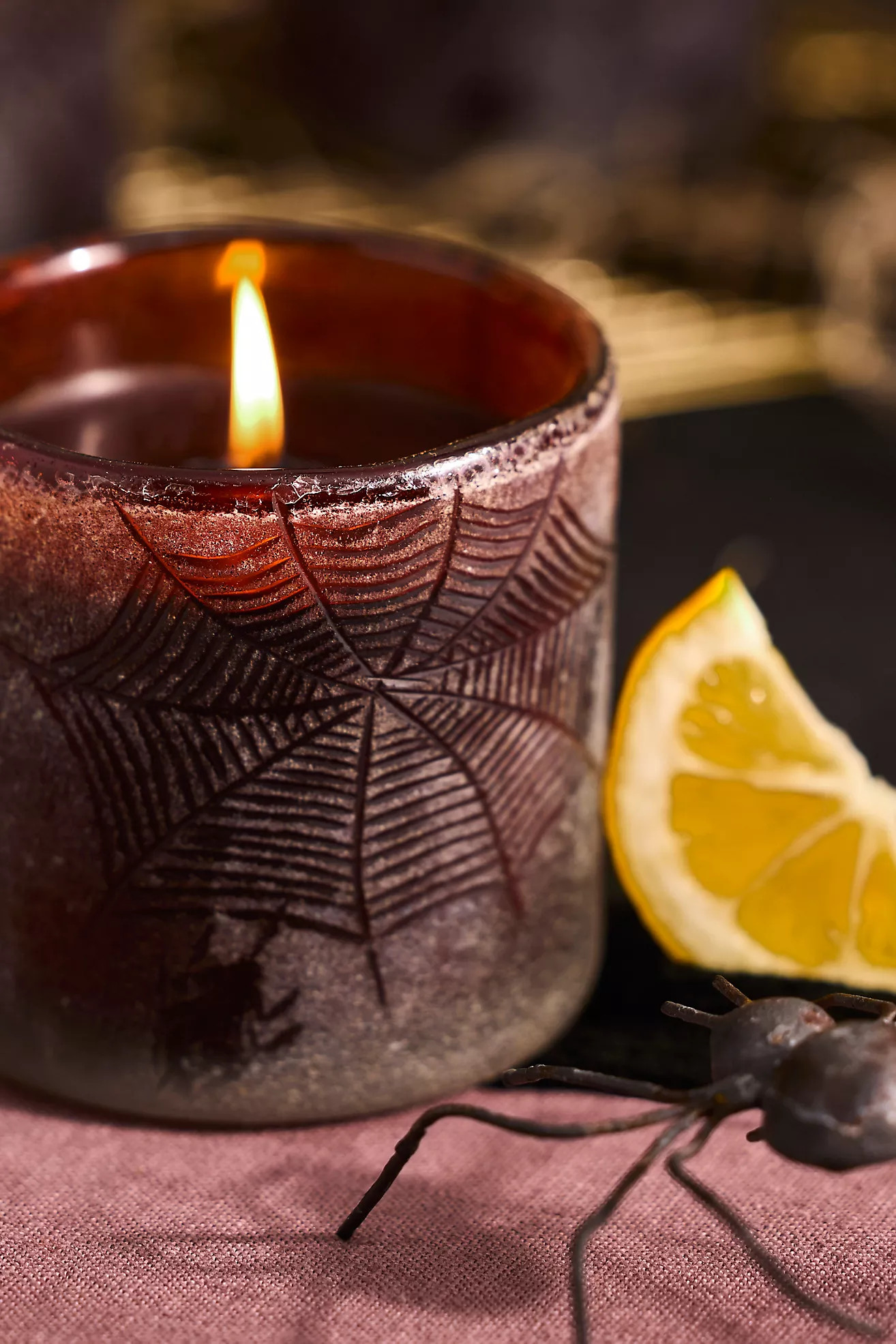 Frosted Spiderweb Candles, Set of 6 | Anthropologie (US)