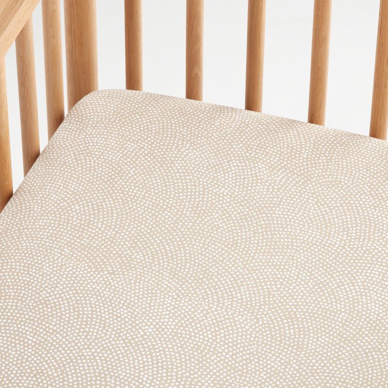 Modern Batik Organic Desert Baby Crib Fitted Sheet by Leanne Ford + Reviews | Crate & Kids | Crate & Barrel