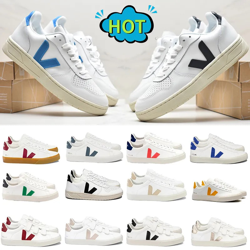 Veja Designer shoes womens Campo Sneaker Chromefree Leather V10 Casual Trainers men women platfor... | DHGate
