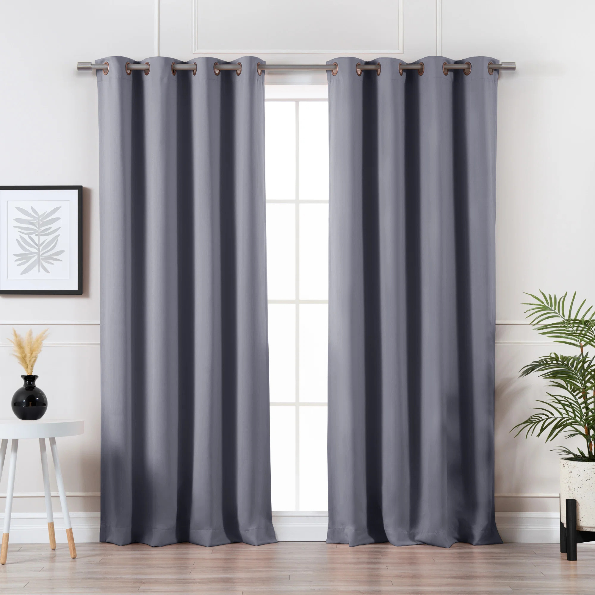 Winston Porter Sevan Solid Thermal Grommet Curtain Panels & Reviews | Wayfair | Wayfair North America