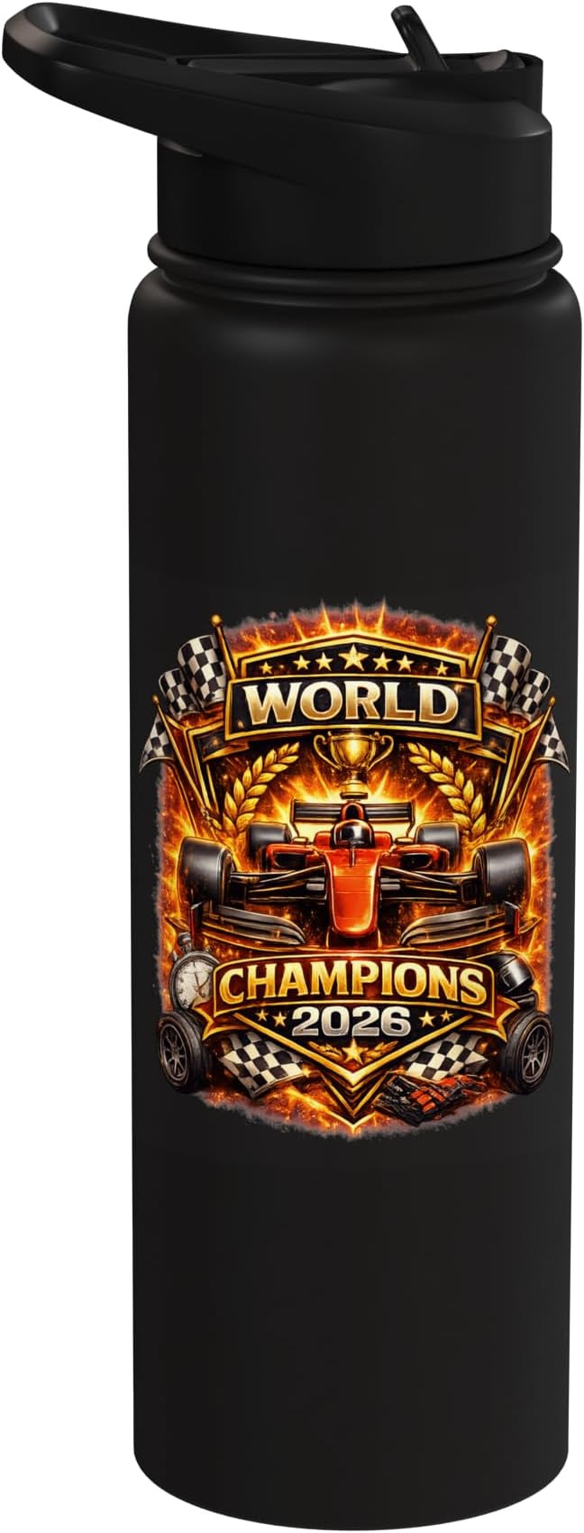 Race Car Racing Champions 2026 Vintage Style Graphic Design Stainless Steel Insulated Water Bottl... | Amazon (US)