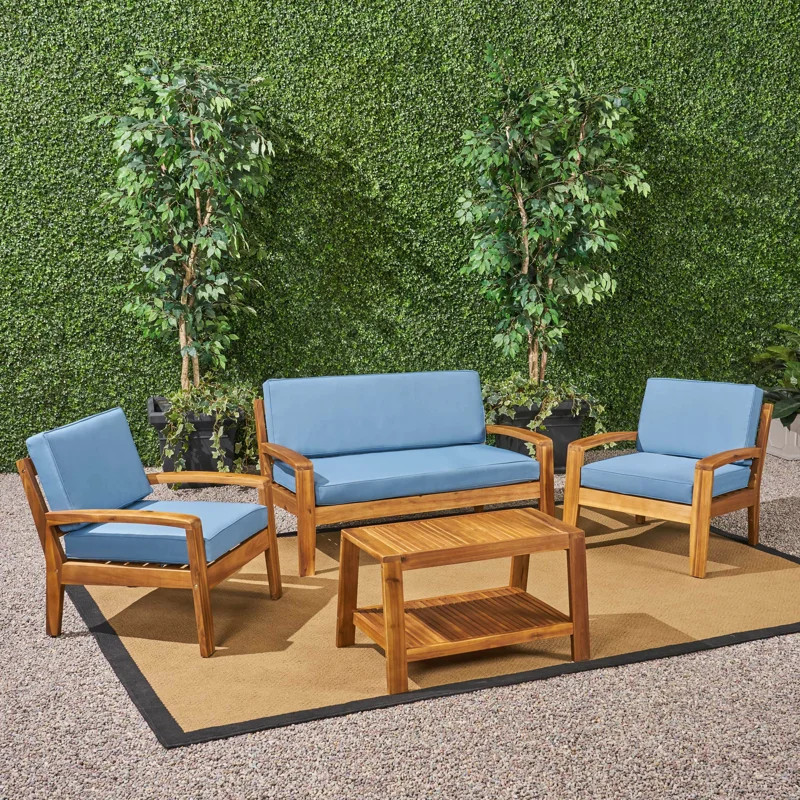 Acacia 4 - Person Patio Conversation Sets with Cushions | Wayfair North America