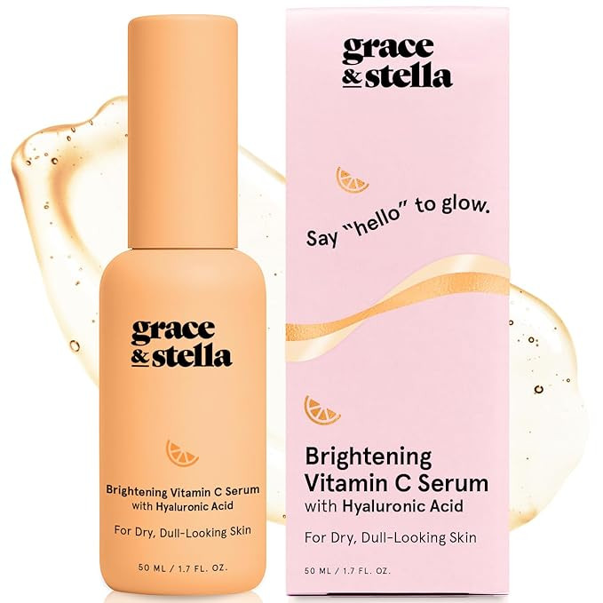 grace & stella Vitamin C Serum for Face (50ml /1.7 fl oz)- Brightening Vitamin C for Face with Hy... | Amazon (US)