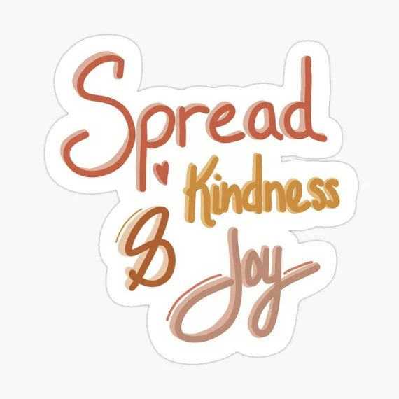 Spread Kindness & Joy Sticker Planner Stickers Decals | Etsy | Etsy (US)