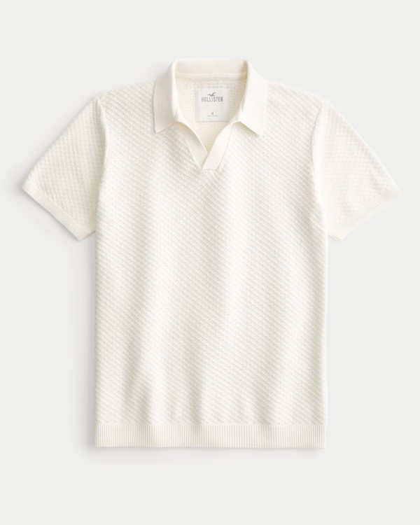 Short-Sleeve Sweater Polo | Hollister (US)