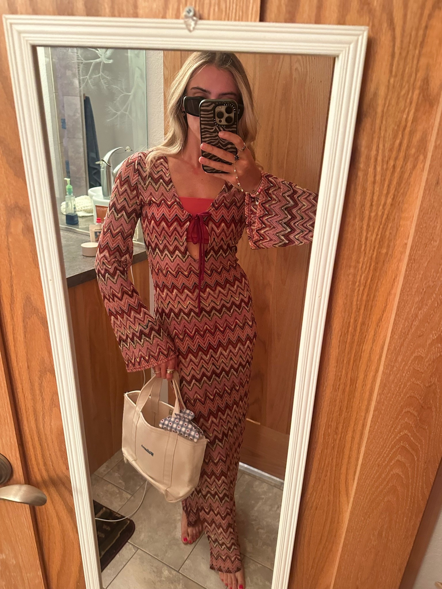 Lake outfit one! My coverup dress is @12th Tribe size xs my code for 12th tribe is SLOANEFES10. My LL Bean custom tote bag and my bathing suit is from @Vitamin A size xs. Also wearing my @crocs flip flops.

#LTKootd #LTKSwim #LTKSeasonal