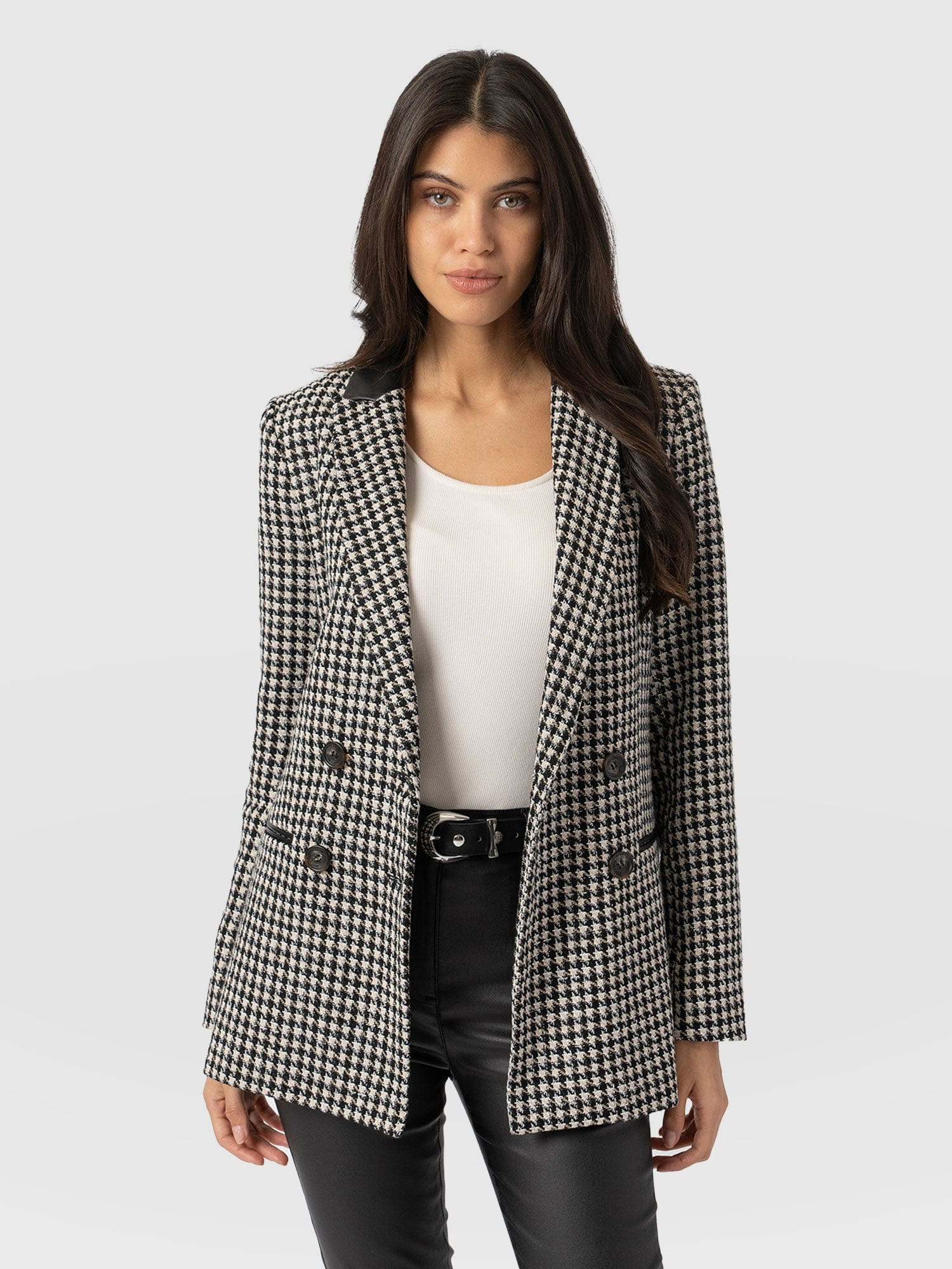 Cambridge Blazer - Houndstooth | Saint + Sofia