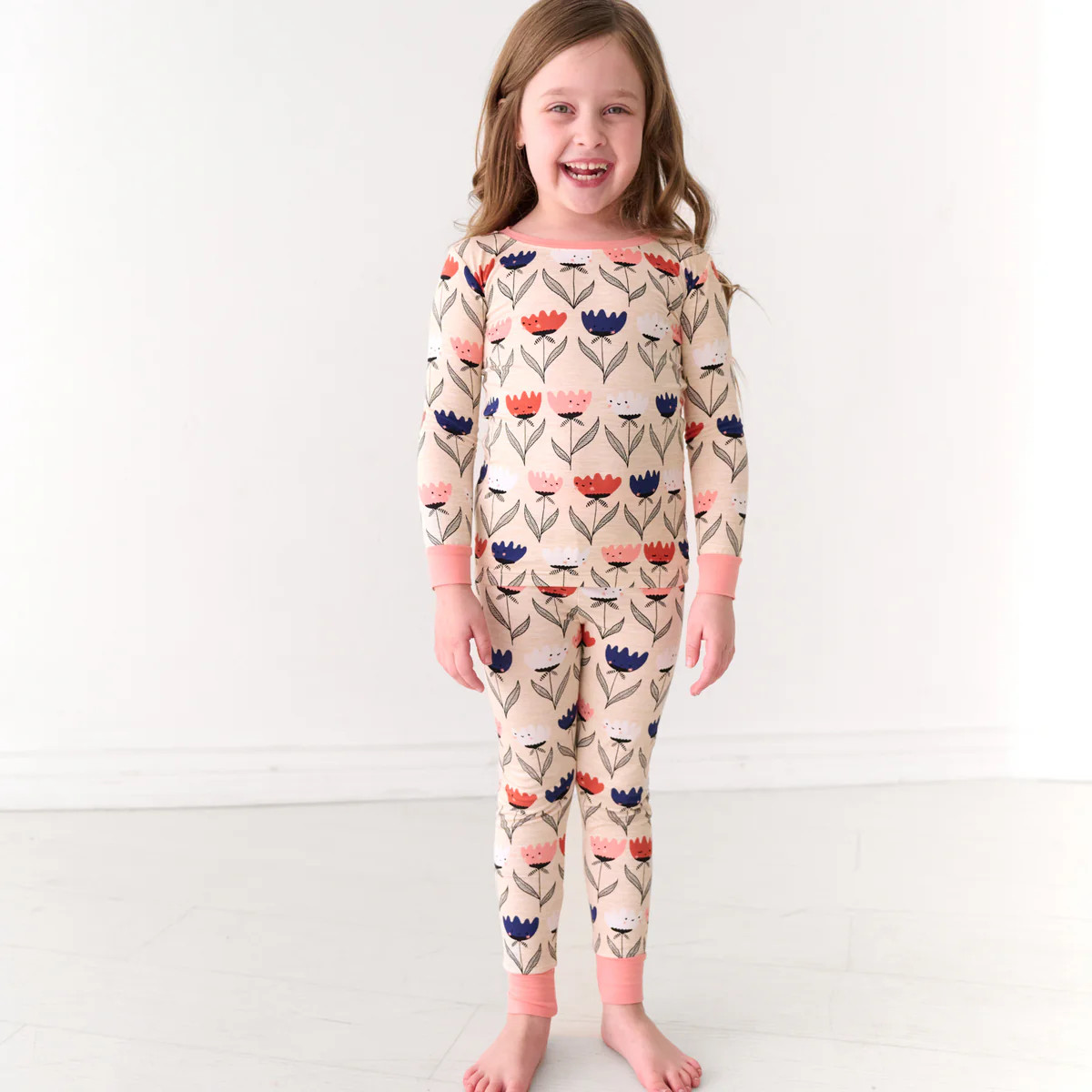 Flower Friends Two-Piece Pajama Set | Little Sleepies