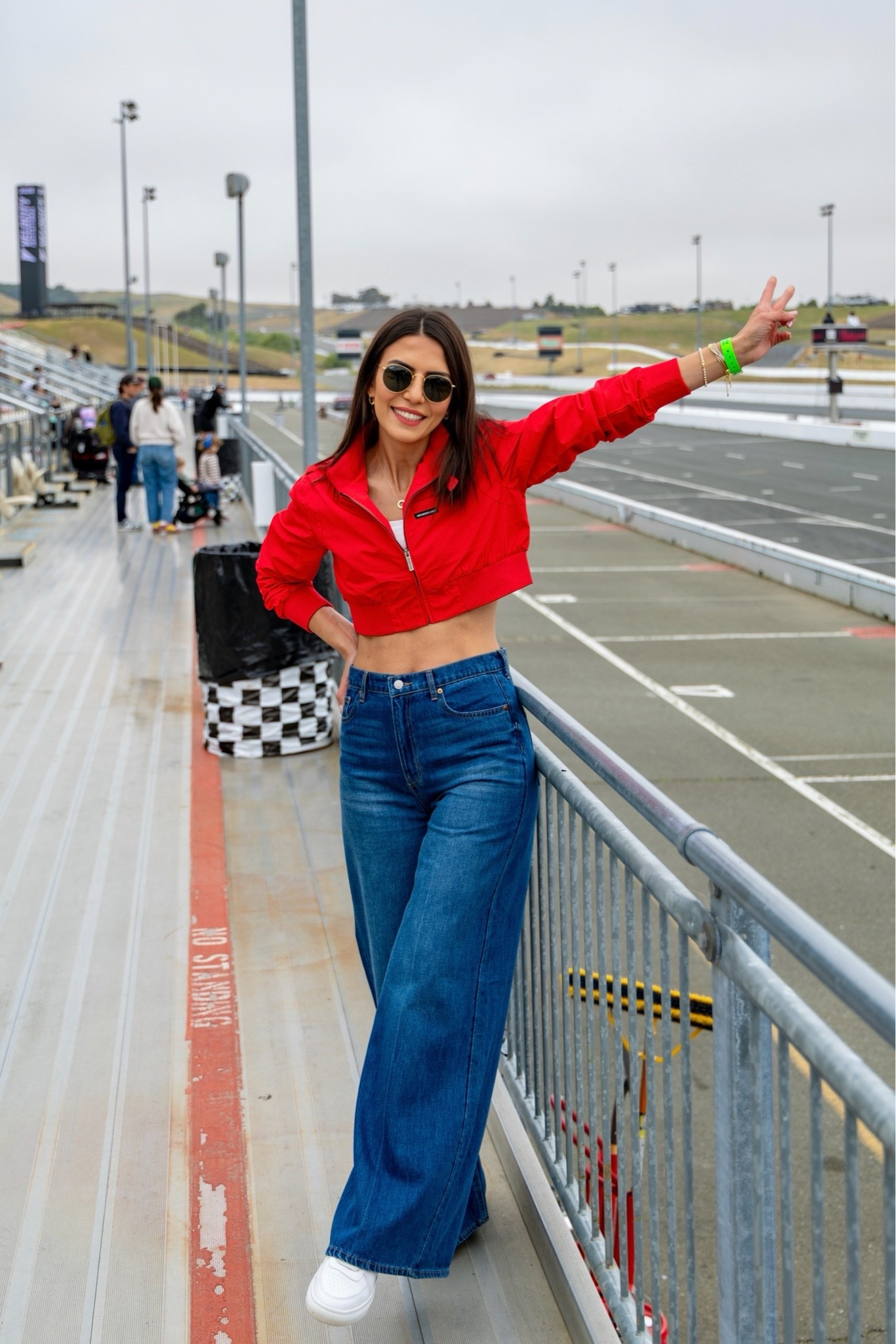 Car Race Outfit | F1 Outift | racer jacket | women cropped jacket | red cropped jacket |

#LTKdayinmylife #LTKgrwm #LTKootd
