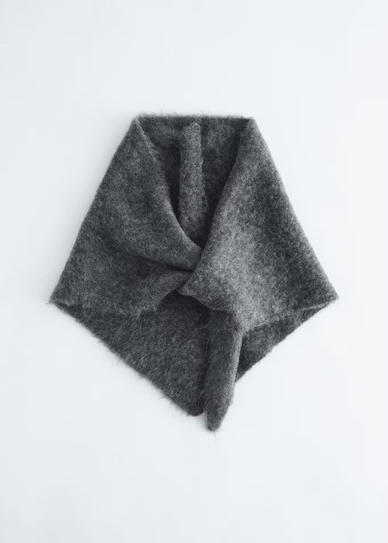 Mohair-Blend Brushed Triangle Scarf | & Other Stories UK