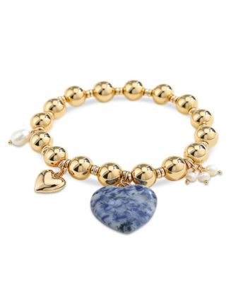 Heart Charm Beaded Stretch Bracelet - Exclusive | Bloomingdale's (US)