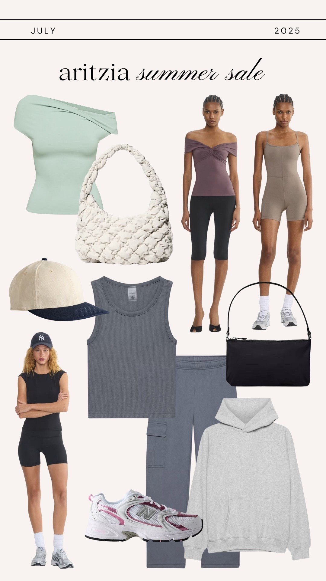 Aritzia Summer Sale // Summer Fashion // Aritzia Best Sellers // Aritzia Lounge // Workwear Tops // Summer Athleisure // New Balance Sneakers 

#LTKActive #LTKStyleTip #LTKSaleAlert